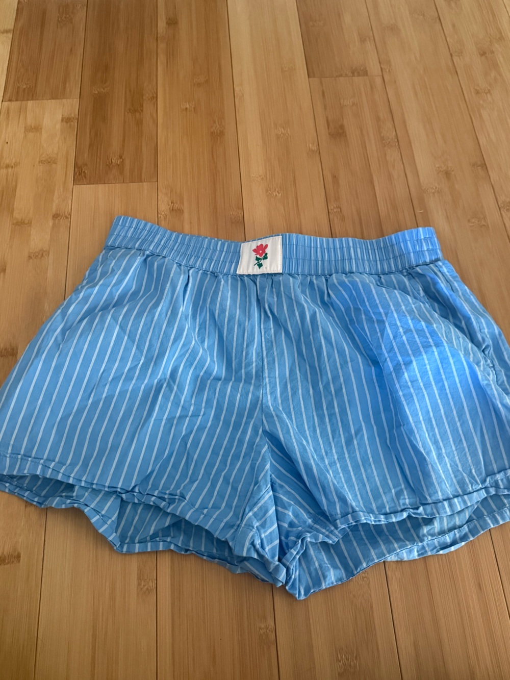 Universal Thread Light Blue & White Striped Shorts with